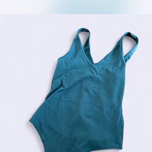 Abercrombie & Fitch Green and Blue Bodysuit Top